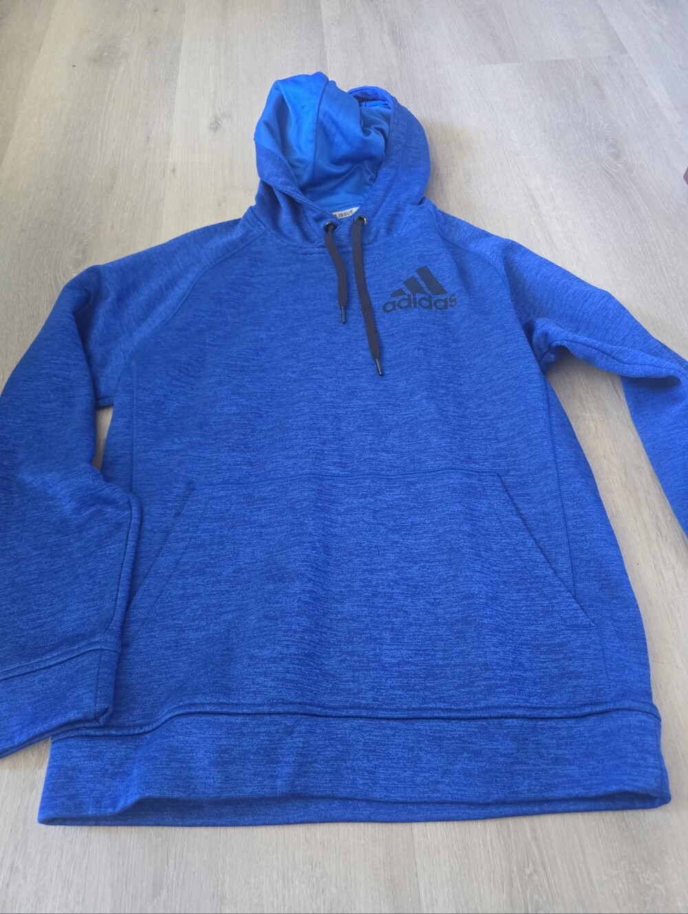 Adidas Men’s Blue Hooded Pullover Sweatshirt